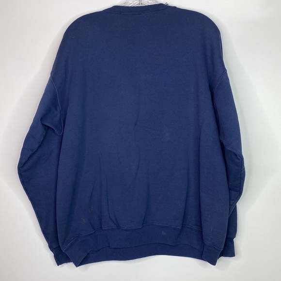 Vintage Champion Navy Blue Crewneck Sweatshirt Large Grunge - Picture 2 of 8